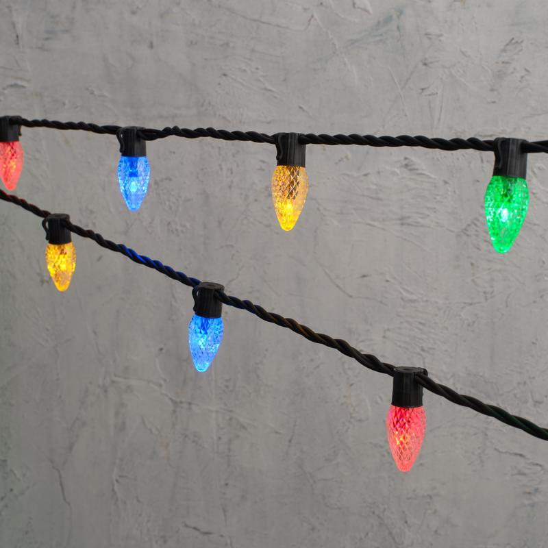 Plus Connect 165m 825 Multi Coloured Connectable C9 Fairy Lights Black Cable