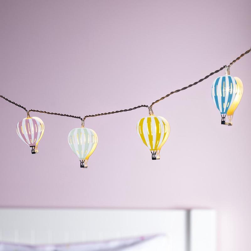 12 Hot Air Balloon Battery Children's Fairy Lights