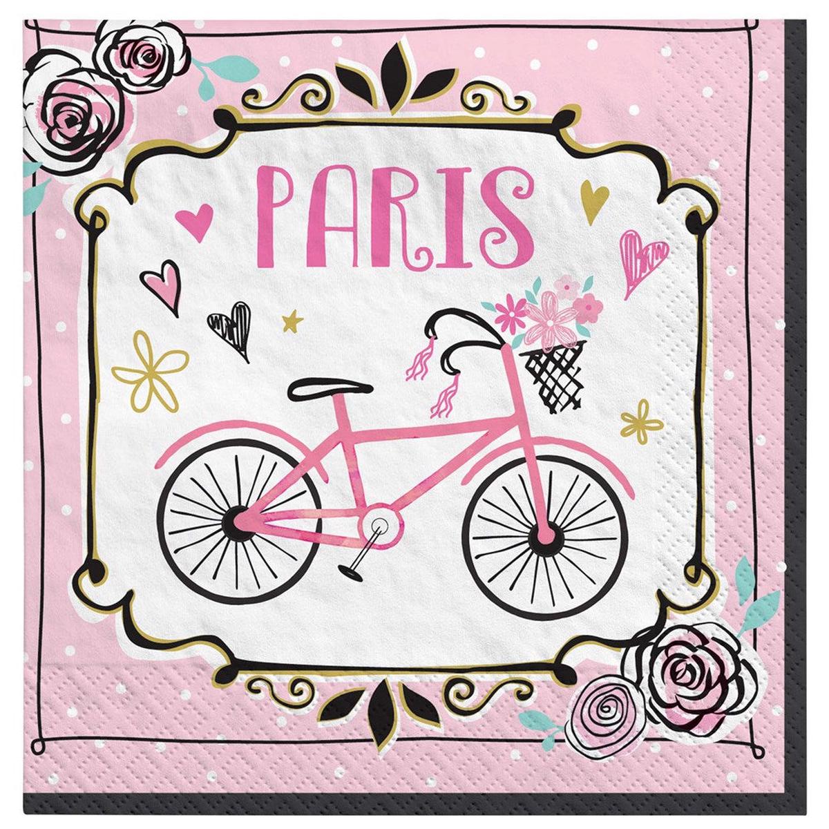 Day in Paris Beverage Napkin 16ct