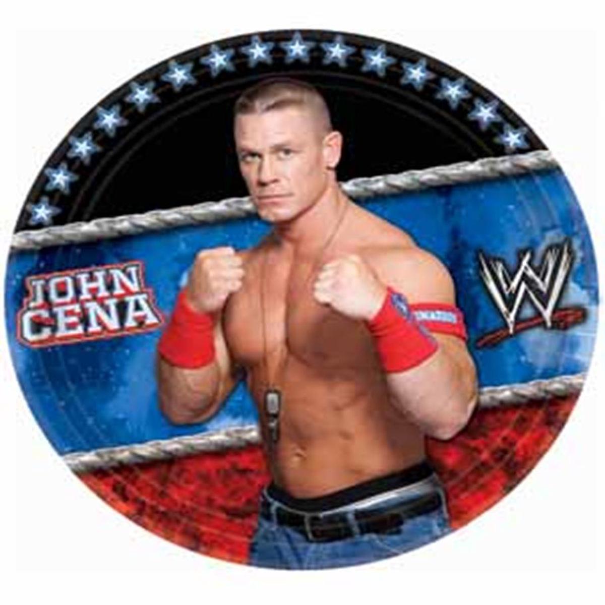 World Wrestling Plate 8ct
