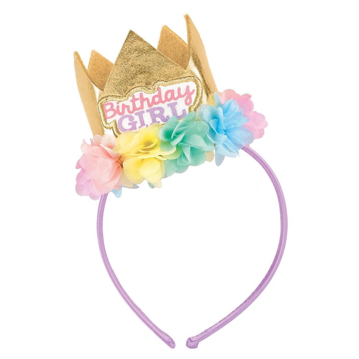 Young Birthday Girl Crown Headband
